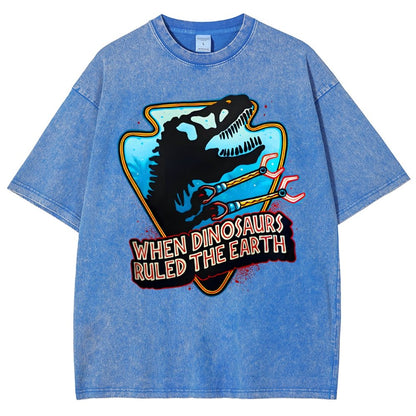 When Dinosaurs Ruled The Earth Vintage Distressed T-shirt