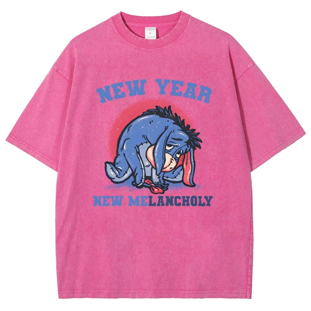 New Year New Melancholy Vintage Distressed T-shirt