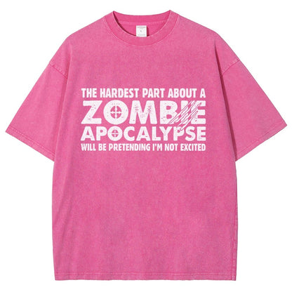 Zombie Apocalypse Vintage Distressed T-shirt