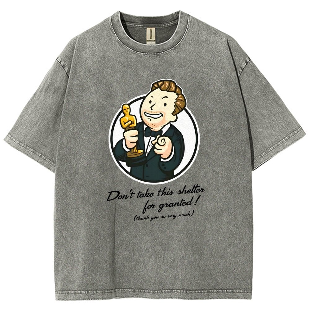 Black Cat Under The Sakura Vintage Distressed T-shirt