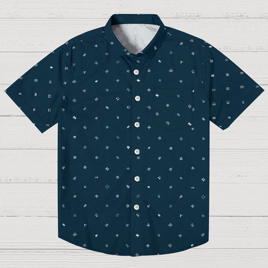 IT Icon Blue Geeky Shirt