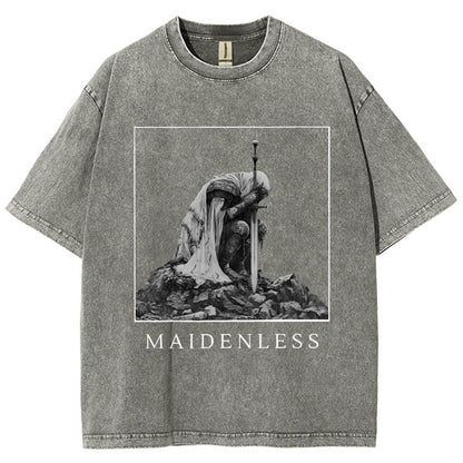 Maidenless Vintage Distressed T-shirt