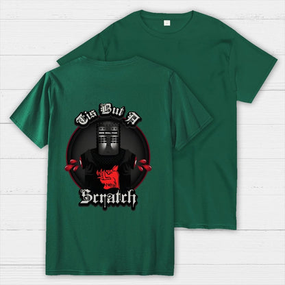 None Shall Pass - Tis But A Scratch Front And Back Printing Geek T-Shirt