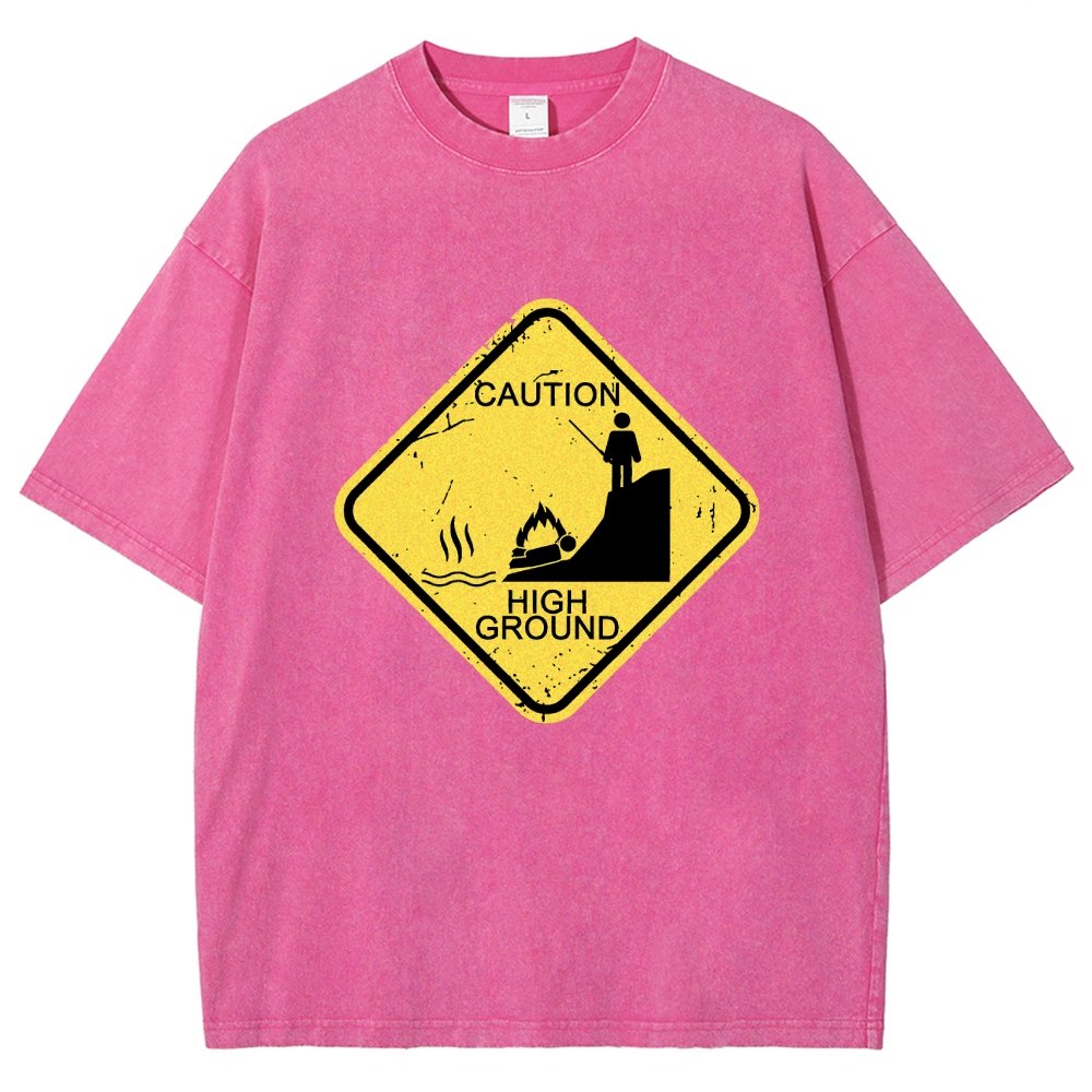 Top Spot Warning Vintage Distressed T-shirt