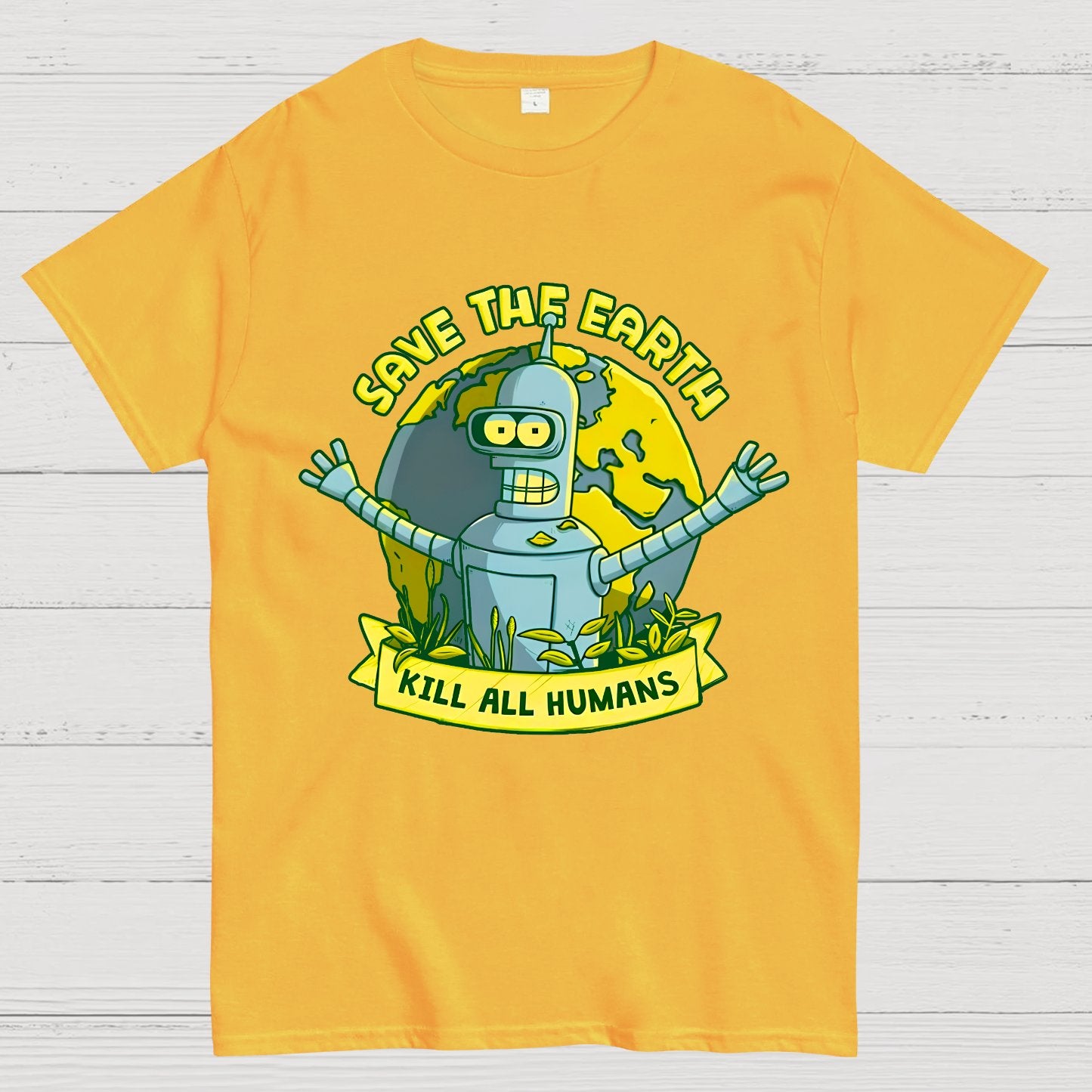 Save The Earth Kill All Humans Geek T-Shirt
