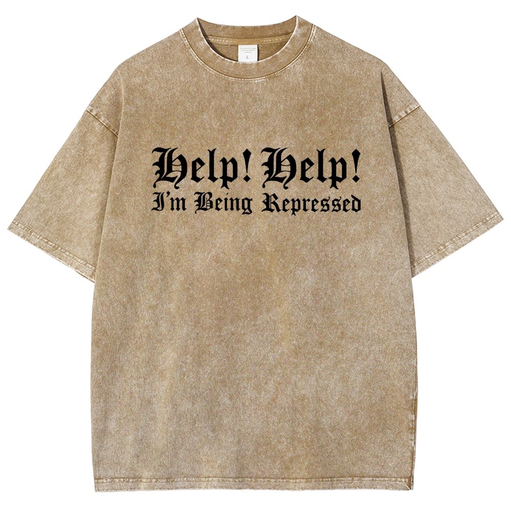 Help! Help! I'm being repressed Vintage Distressed T-shirt