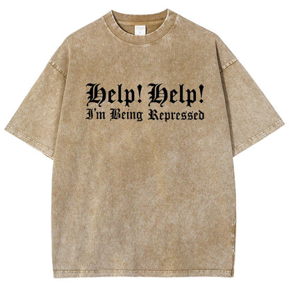 Help! Help! I'm being repressed Vintage Distressed T-shirt