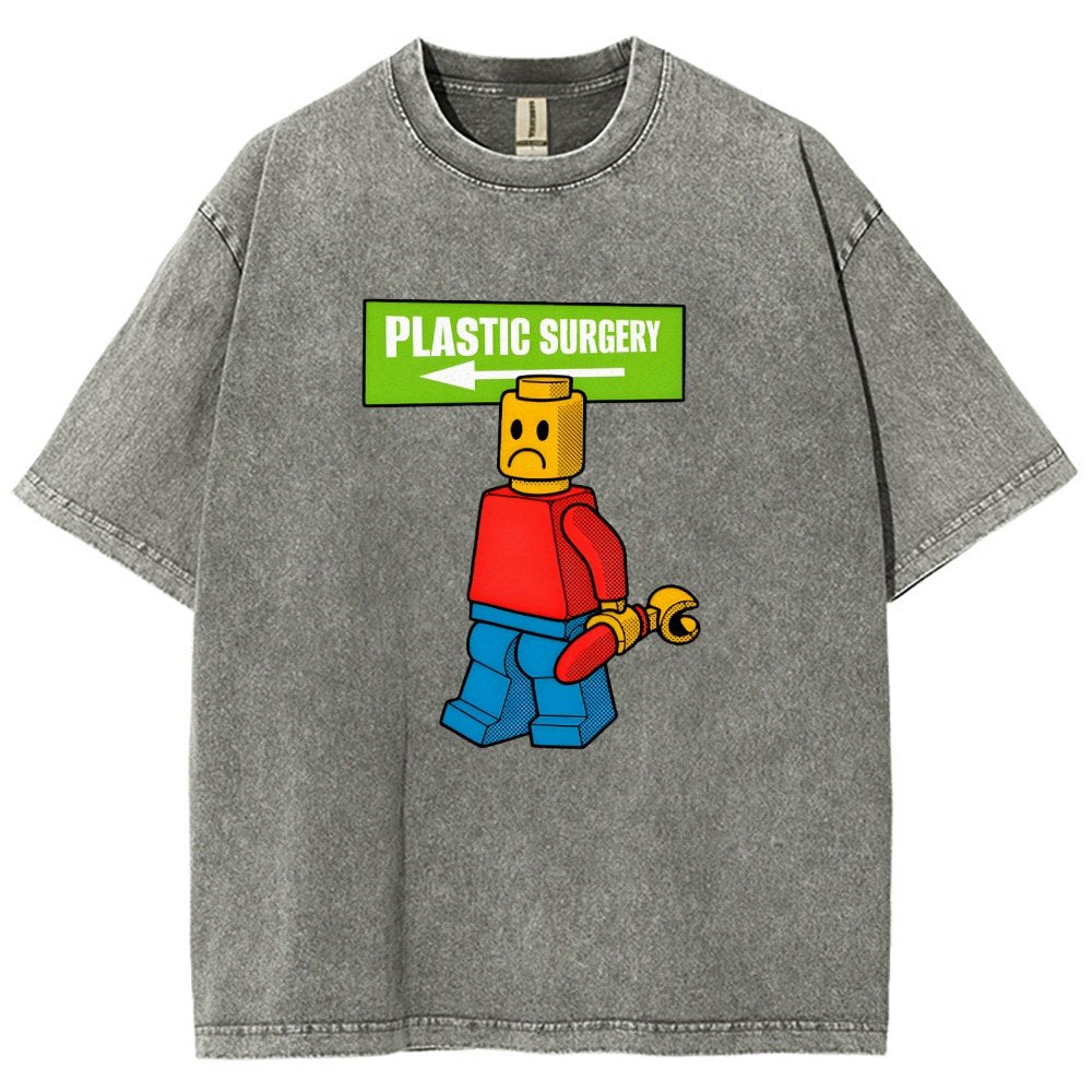 Plastic Surgery Vintage Distressed T-shirt