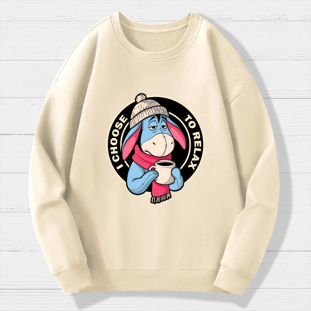 I Chose To Relax Geek Cotton Sweatshirt