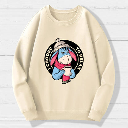 I Chose To Relax Geek Cotton Sweatshirt