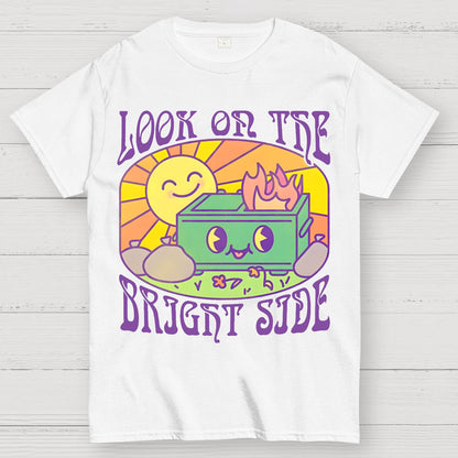 Optimistic Dumpster Fire Geek T-Shirt
