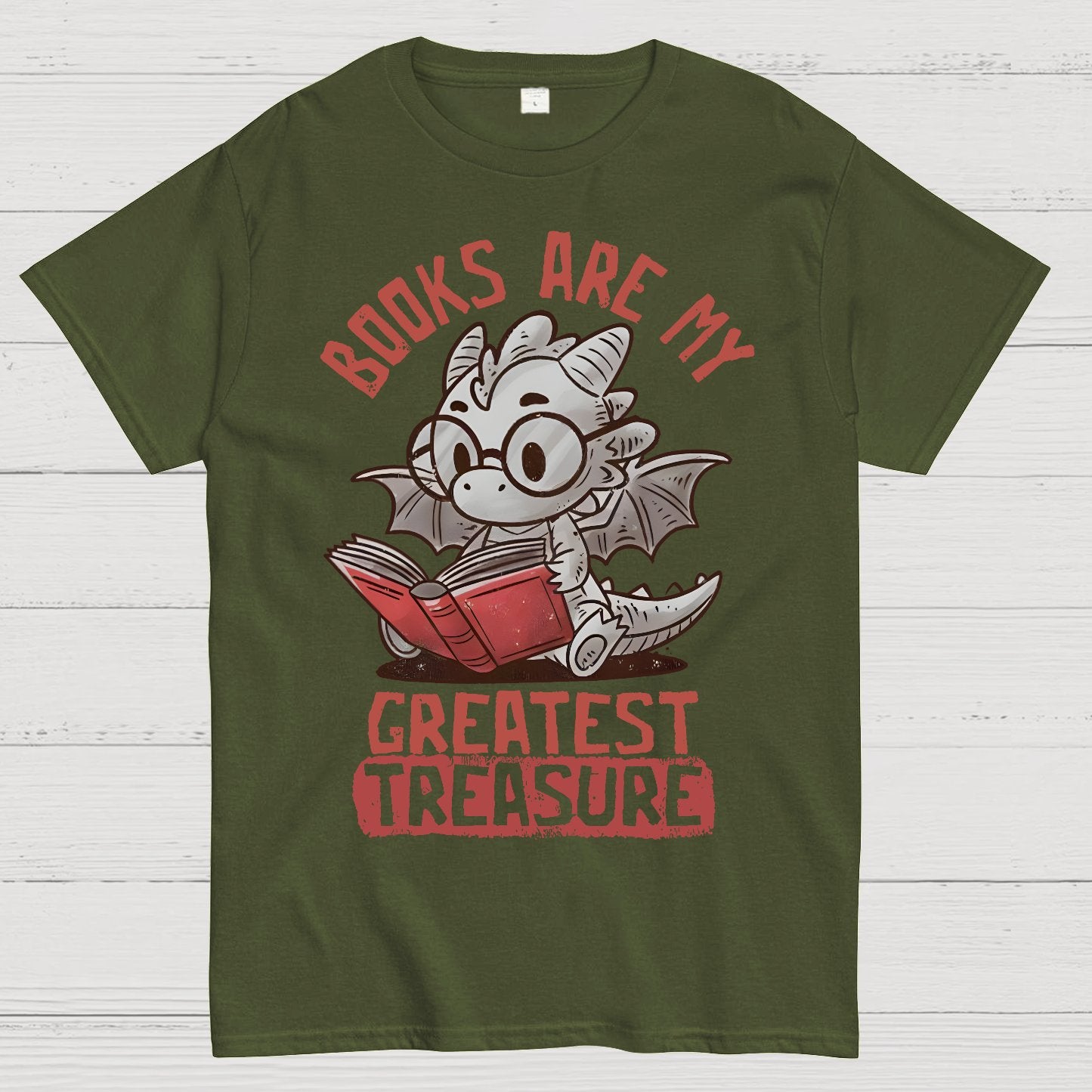 Books Are My Greatest Treasure Geek T-Shirt