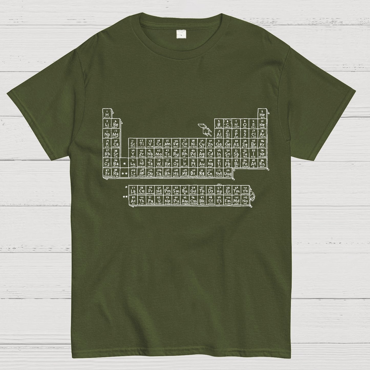 Questionable Table of Elements Geeky T-Shirt
