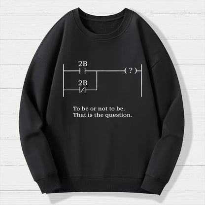 To Be Or Not To Be Geek Cotton Sweatshirt
