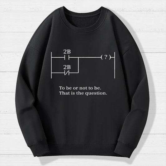 To Be Or Not To Be Geek Cotton Sweatshirt
