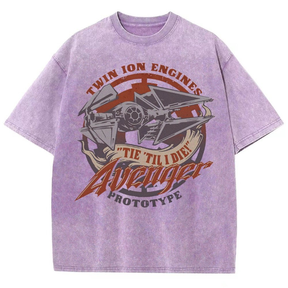 WING 'Til I Die! Vintage Distressed T-shirt
