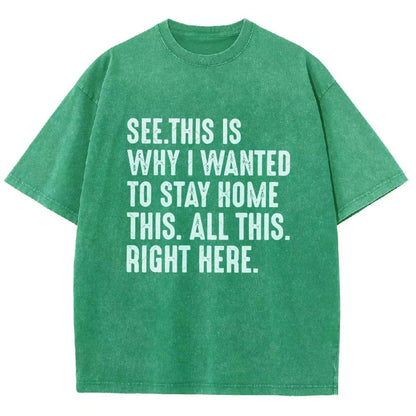 Stay Home Vintage Distressed T-shirt