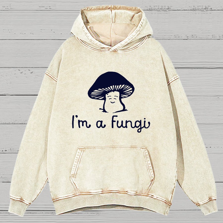 Funny Mushrooms Humor Vintage Distressed Hoodie