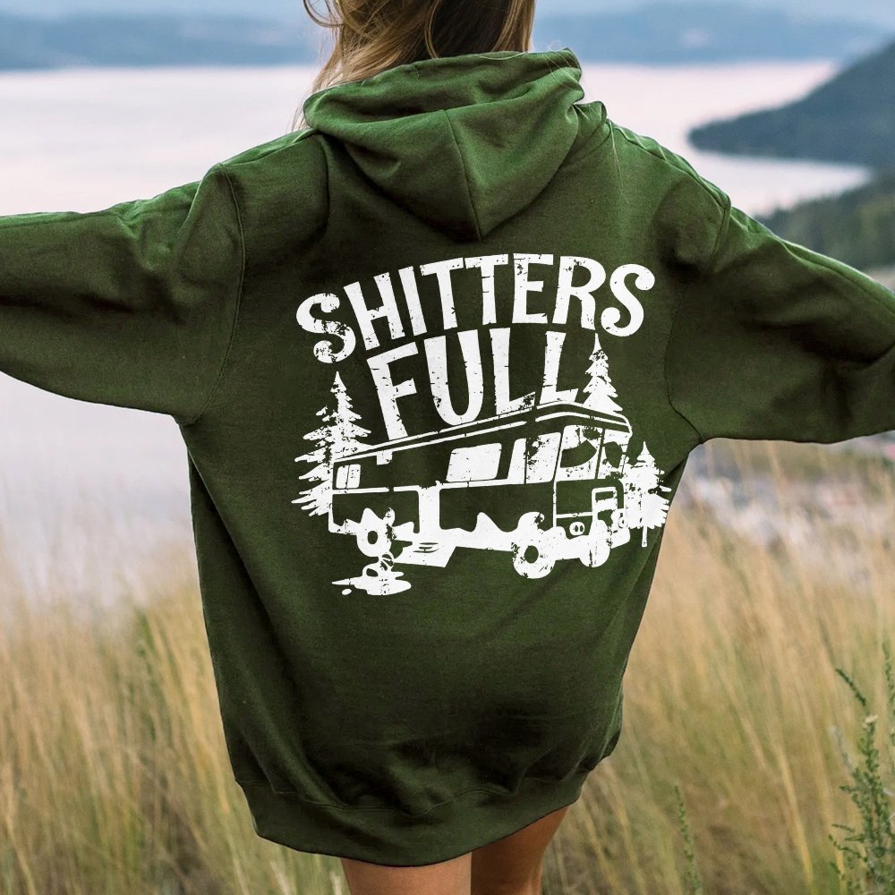 Shitters Full Printed Back Unisex Cotton Hoodie