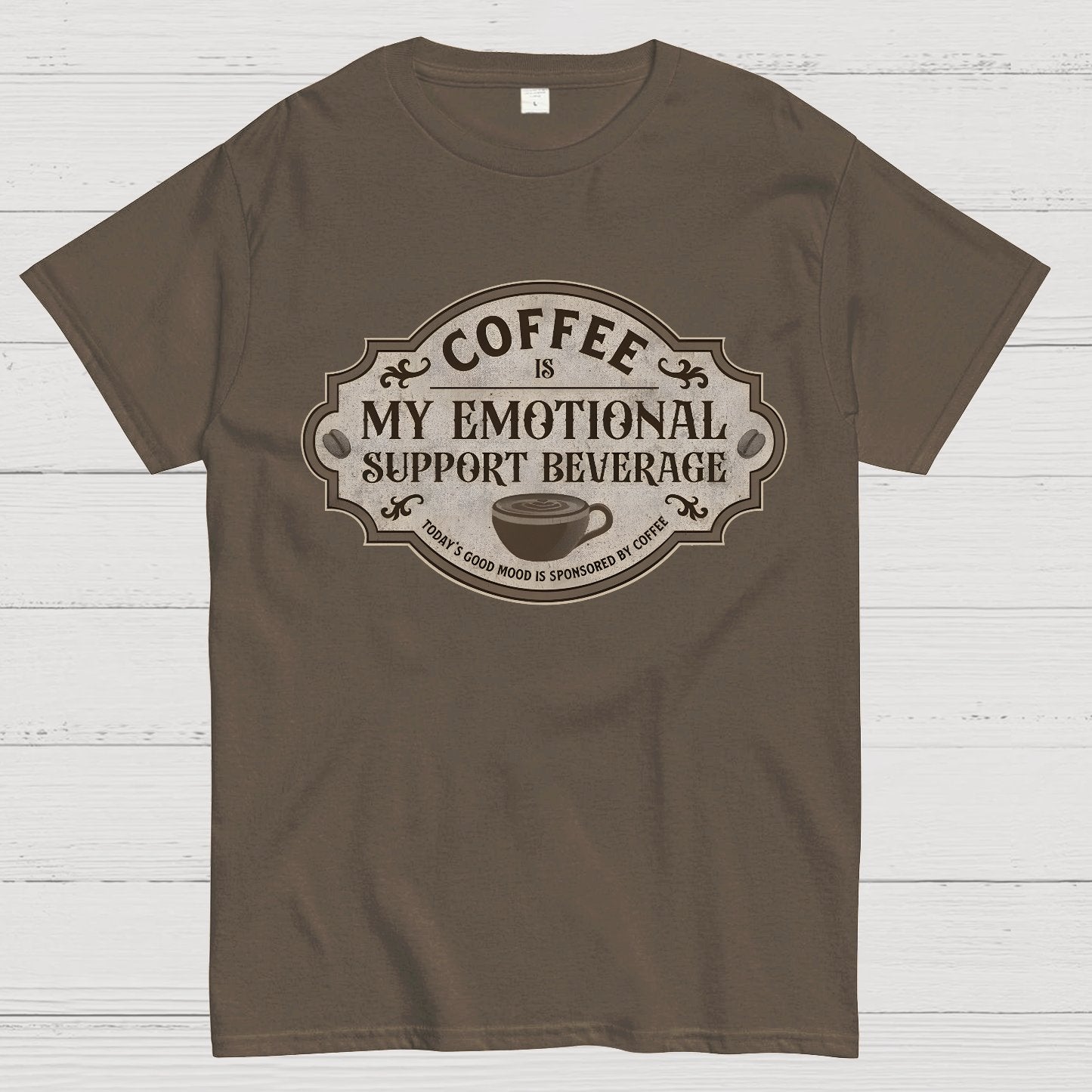 My Emotional Support Beverage Geek T-Shirt