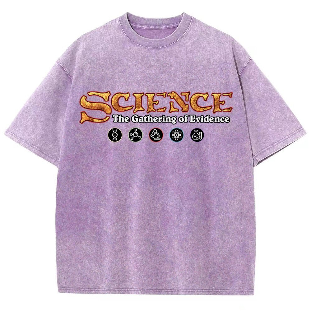 Science The Gathering of Evidence Vintage Distressed T-shirt