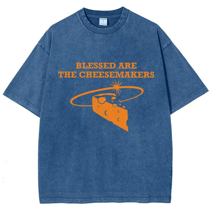Blessed Are The Cheesemakers Vintage Distressed T-shirt