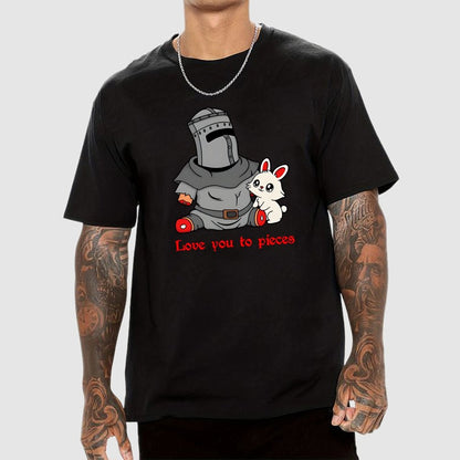 Love you to Pieces Knight and Bunny Geek T-Shirt