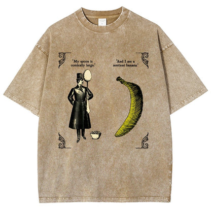The Olde Joke Of A Big Spoon And A Banana Vintage Distressed T-shirt