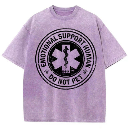 Emotional Support Human Vintage Distressed T-shirt