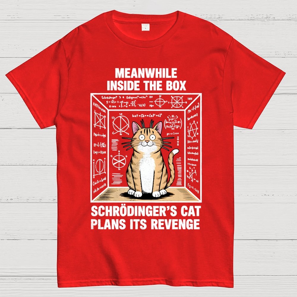Schrodinger's Cat Escape Plan Geek T-Shirt