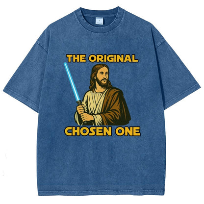 Jesus Christ The Original Chosen One Vintage Distressed T-shirt