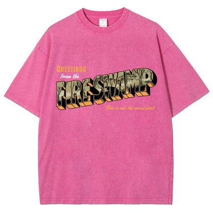 Greetings From The Mystic Swamp Vintage Distressed T-shirt
