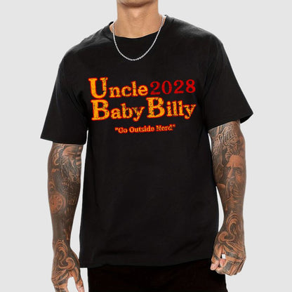 Uncle Baby Billy 28 - Go Outside Nerd Geek T-Shirt