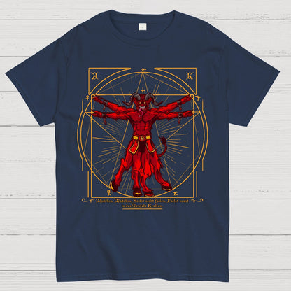 Vitruvian Krampus Geek T-Shirt
