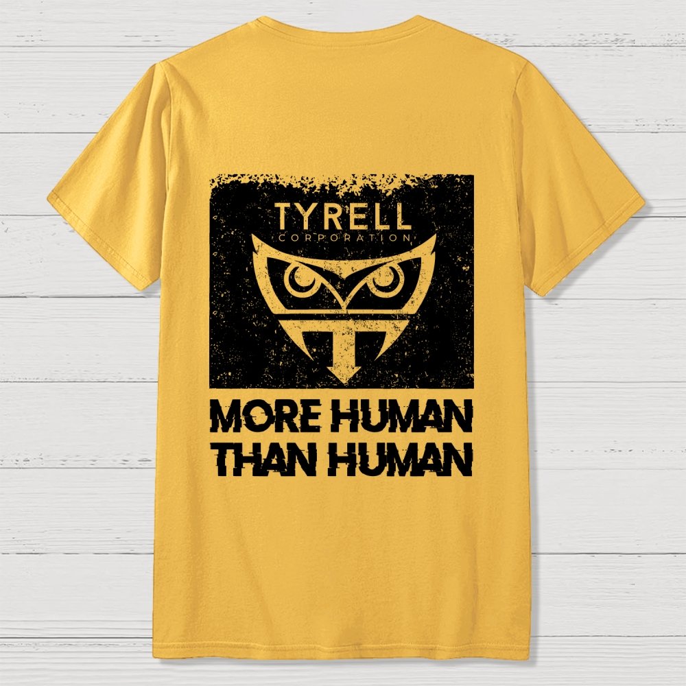 More Human Than Human Front And Back Printing Geek T-Shirt