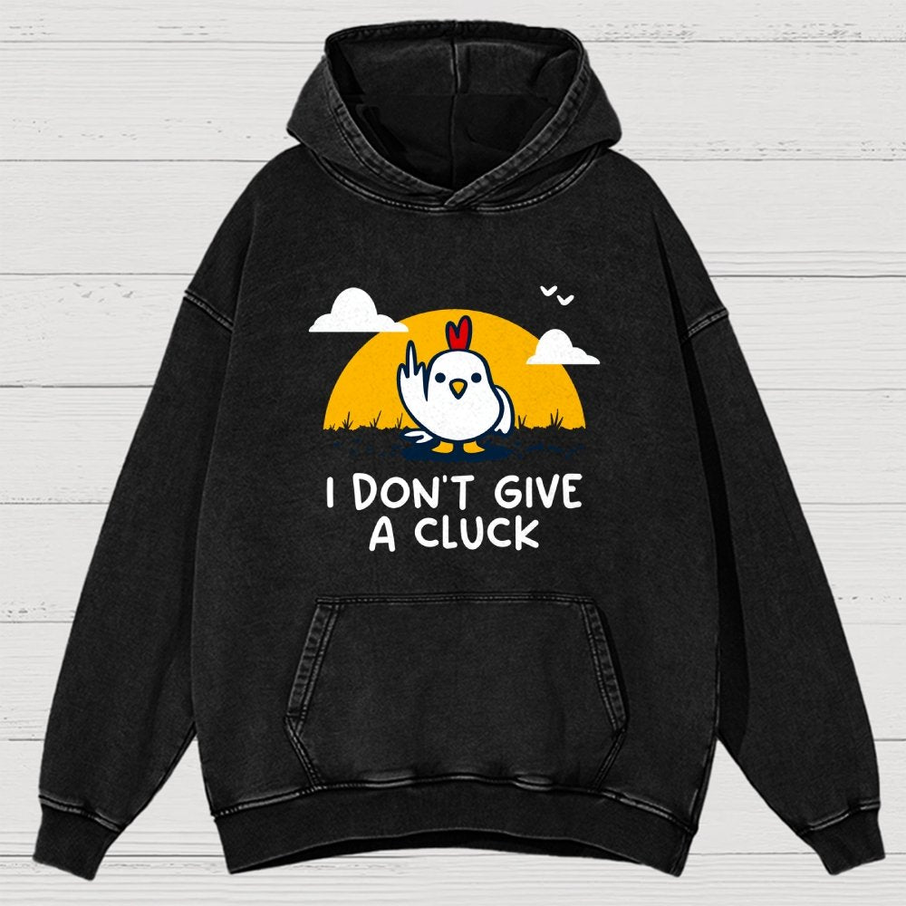 Don’t Give A Cluck Vintage Distressed Hoodie