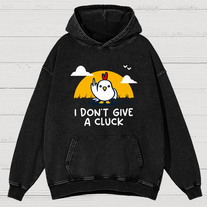 Don’t Give A Cluck Vintage Distressed Hoodie