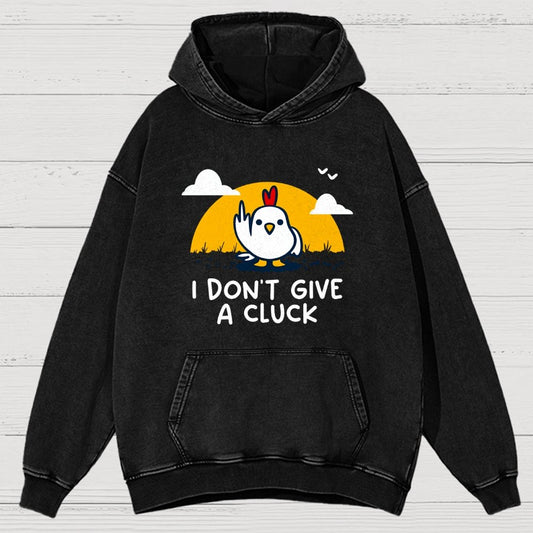 Don’t Give A Cluck Vintage Distressed Hoodie