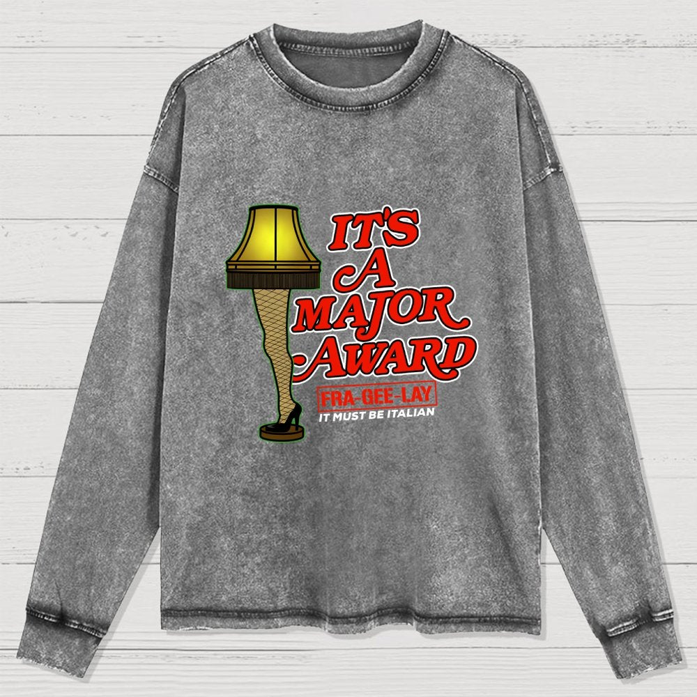 Major Award Washed Long Sleeve Tee