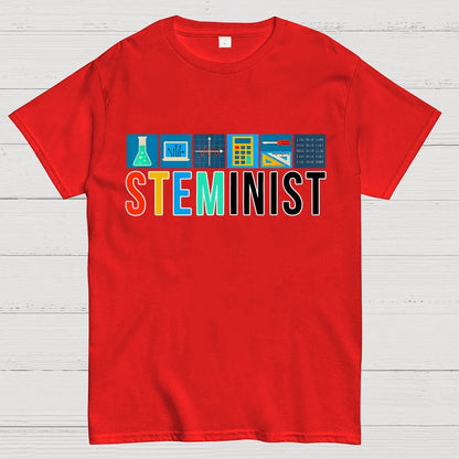 Steminist Science Technology Engineering Math STEM Unisex Geek T-Shirt