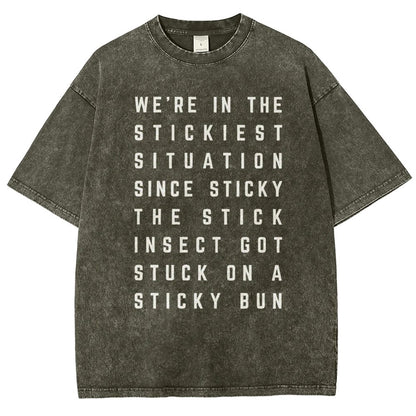 Sticky Situation Vintage Distressed T-shirt