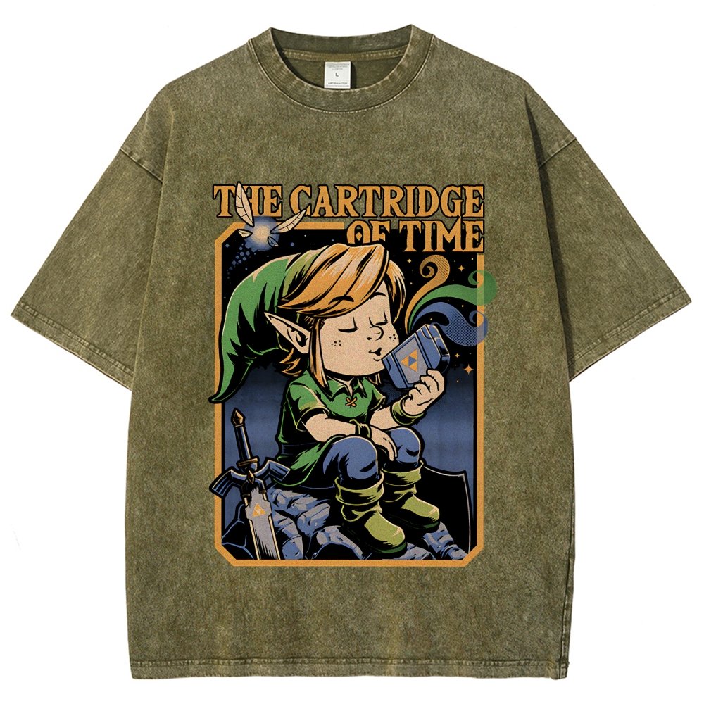 Vintage Game Elf Vintage Distressed T-shirt