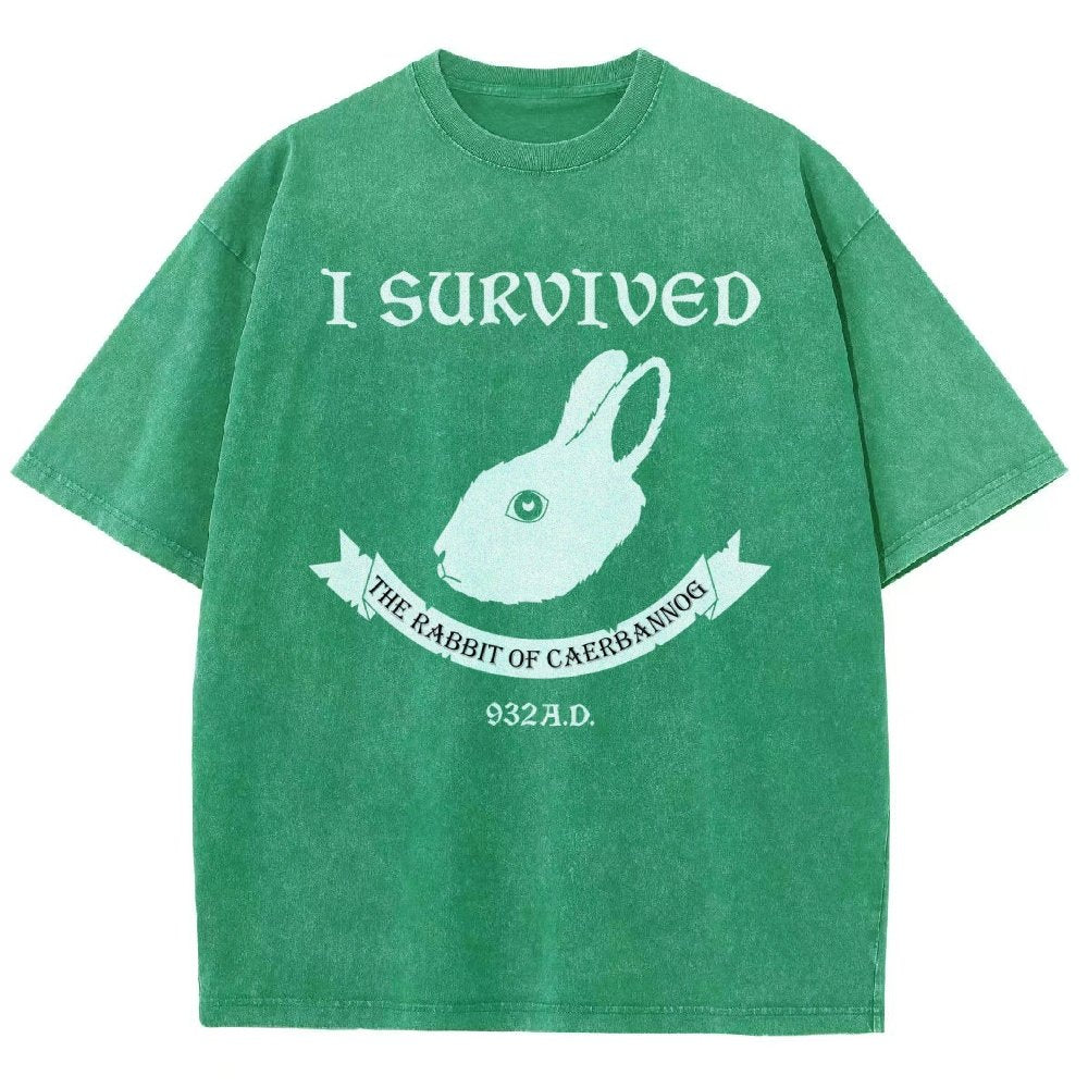 I Survived The Mysterious Rabbit 932A.D Vintage Distressed T-shirt