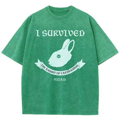 I Survived The Mysterious Rabbit 932A.D Vintage Distressed T-shirt