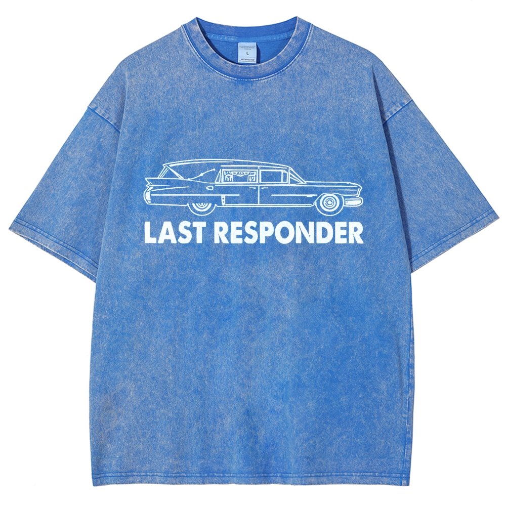 Last Responder Vintage Distressed T-shirt