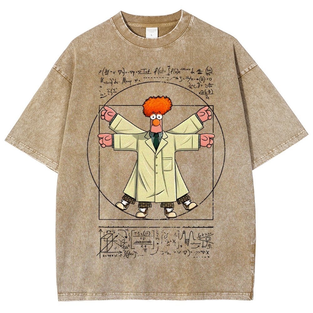 Vitruvian Puppet Vintage Distressed T-shirt
