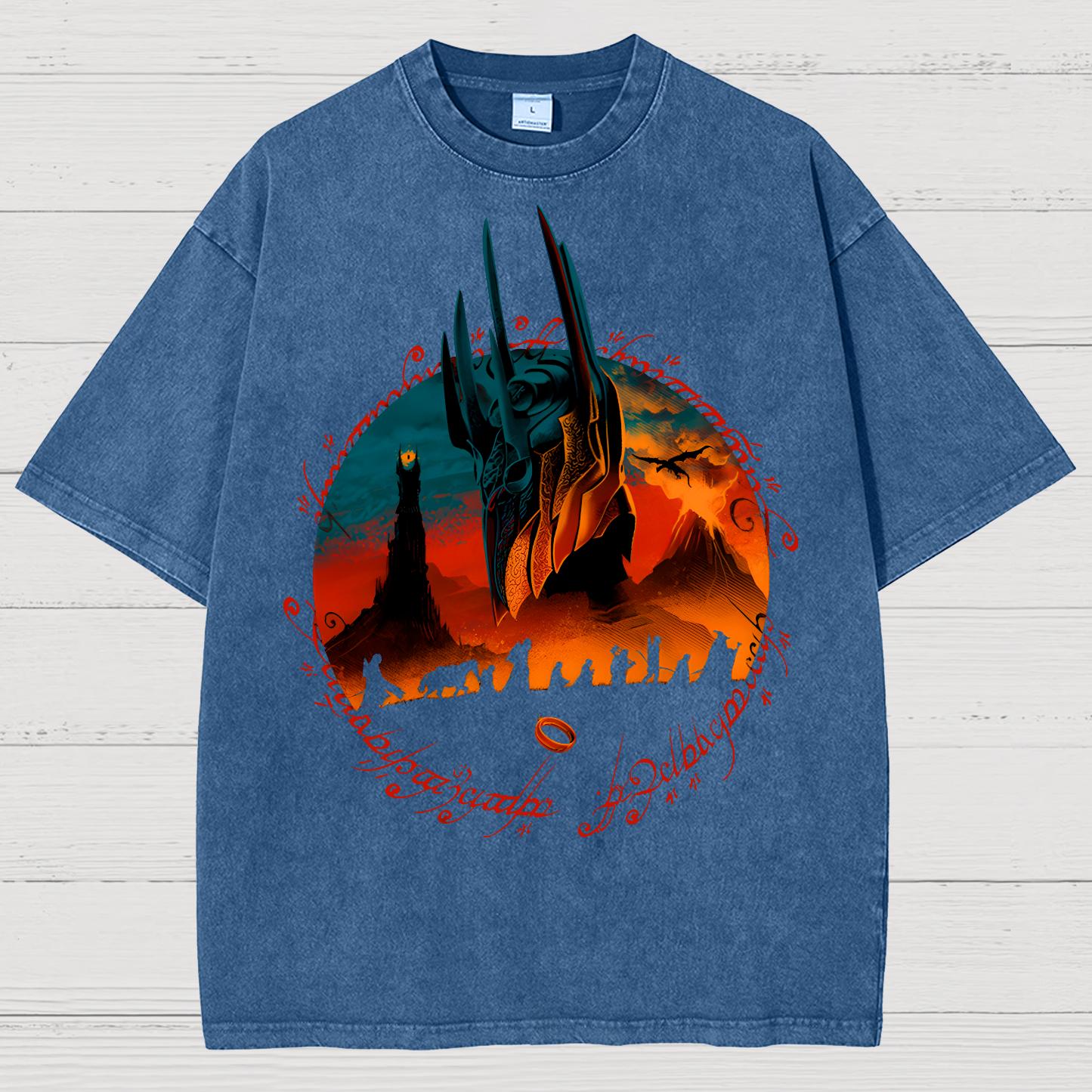 Fiery Mountain Quest Vintage Distressed T-shirt