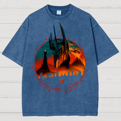 Fiery Mountain Quest Vintage Distressed T-shirt