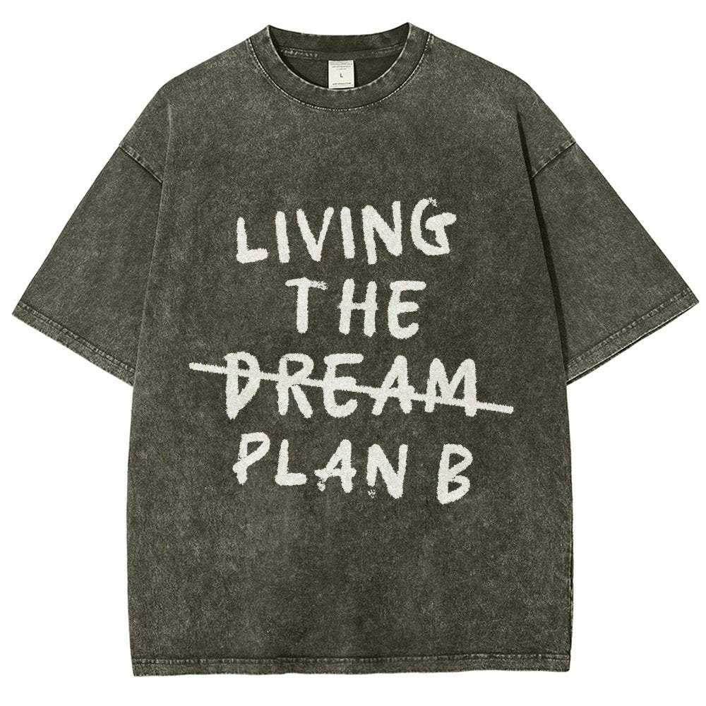 Living Plan B Vintage Distressed T-shirt