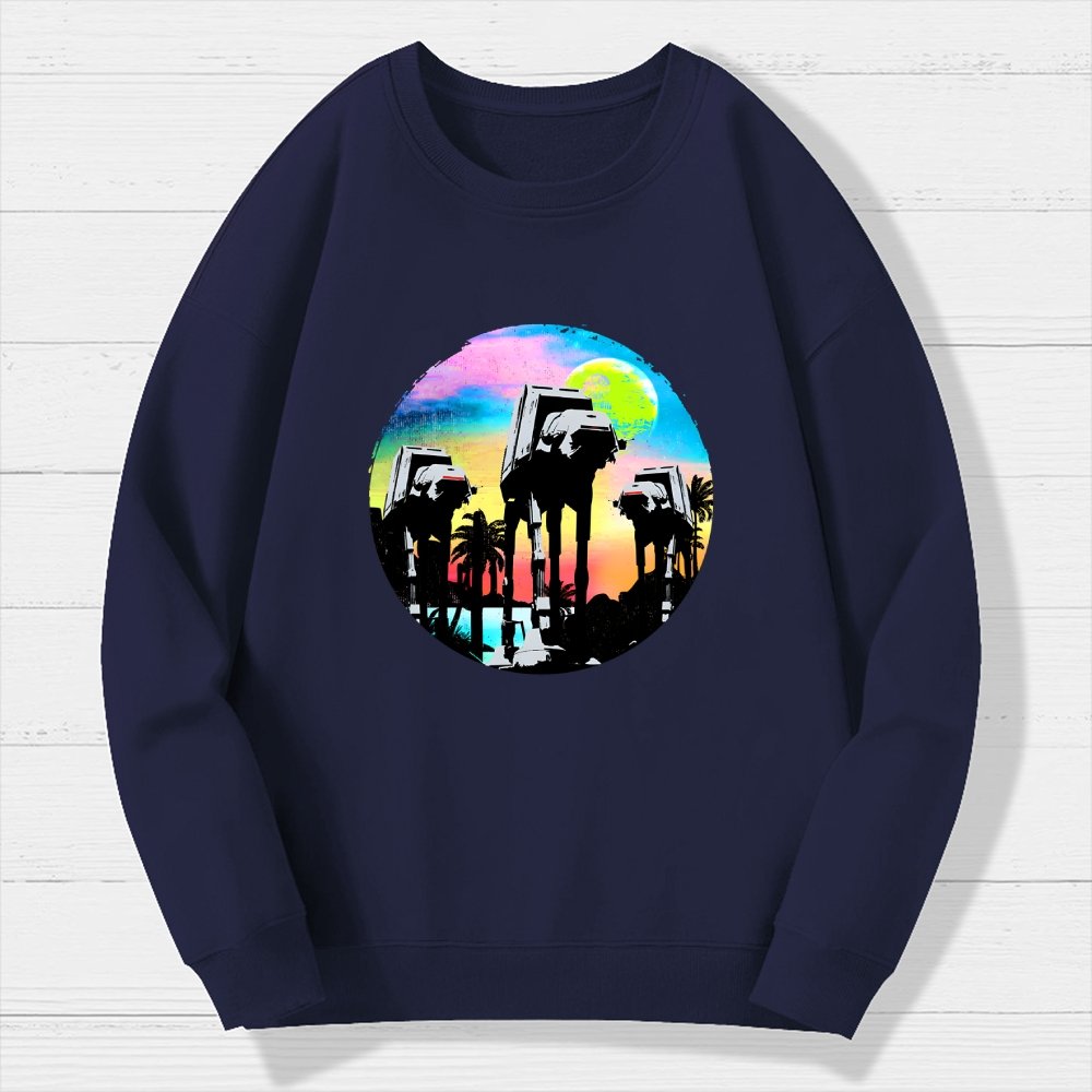 Retro Walker Adventure Geek Cotton Sweatshirt